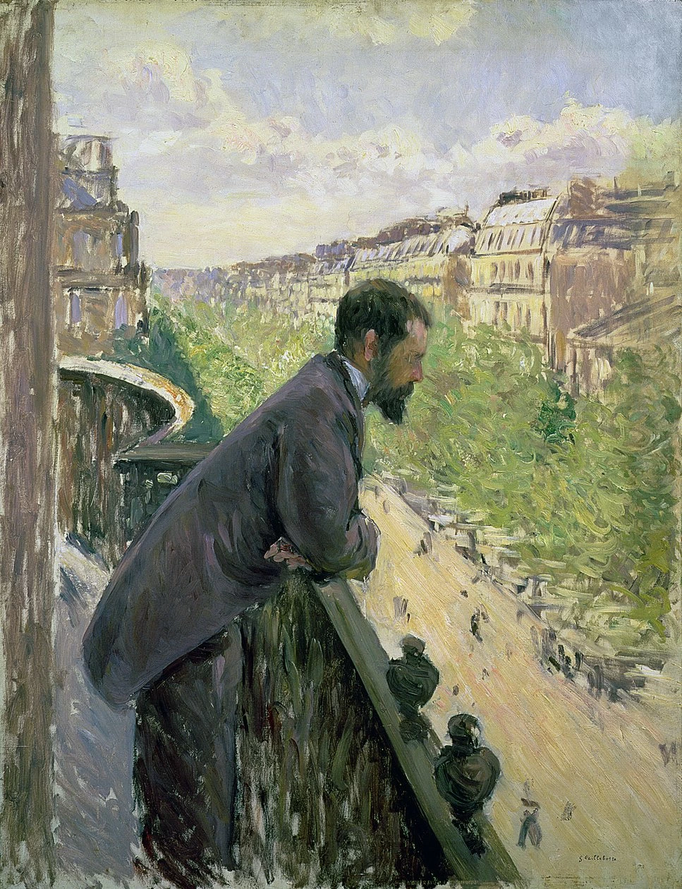 Uomo su un balcone, c.1880